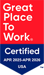 Great Place To Work® Certified April 2023-April 2025 USA